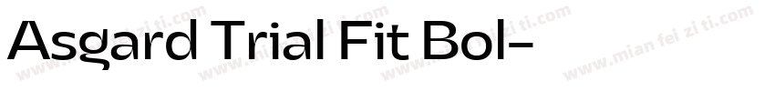 Asgard Trial Fit Bol字体转换